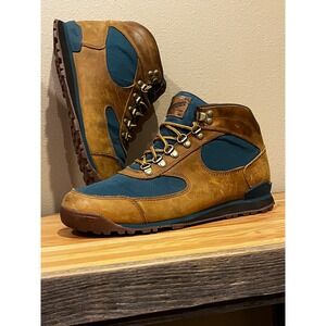 Danner Jag Mens 8 Hiking Boots Distressed Brown Deep Teal Waterproof 37353